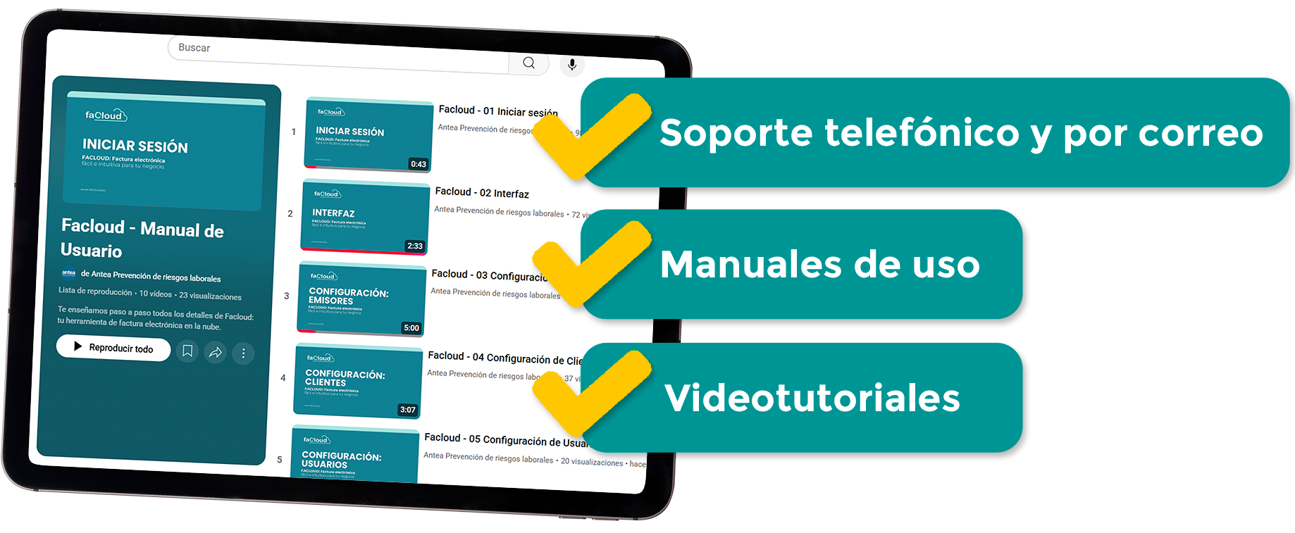 Soporte personalizado facloud